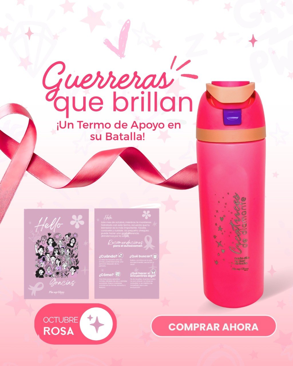 Termo guerreras que brillan